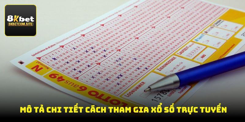 Mô tả chi tiết cách tham gia xổ số trực tuyến